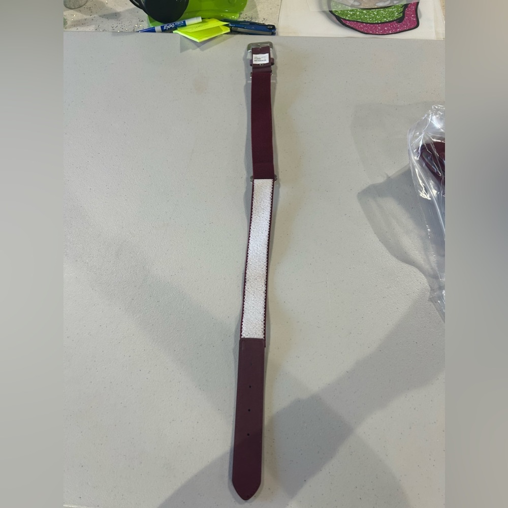 Maroon Softball/Baseball Sports Belt